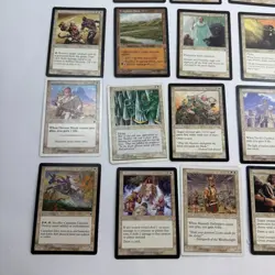 Lot of 90+ Vintage Magic the Gathering MTG Card Lot White from Various Sets HP - Image 4