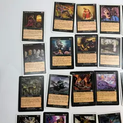 Lot of 60+ Vintage Magic the Gathering MTG Card Lot Black from Various Sets HP - Image 2