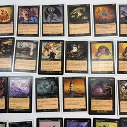 Lot of 60+ Vintage Magic the Gathering MTG Card Lot Black from Various Sets HP - Image 3