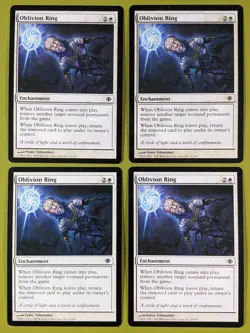Oblivion Ring x4 Shards of Alara 4x Playset Magic the Gathering MTG - Image 1