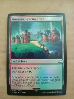 MTG Magic the Gathering Gongaga, Reactor Town (280/764) Final Fantasy NM FOIL - Image 1