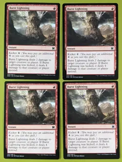 Burst Lightning x4 Modern Masters 2015 4x Playset Magic the Gathering MTG - Image 1