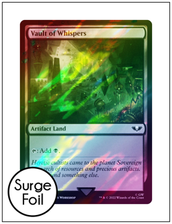 1x Vault of Whispers, Surge Foil, Warhammer 40K, Magic MTG NM - Image 1