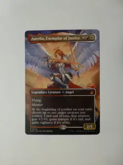 MtG Ravnica Anime Borderless Aurelia Exemplar of Justice M/NM Free Shi VCT123850 - Image 1