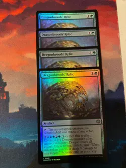 MTG Tarkir Dragonstorm Dragonbroods Relic Foil x 4 - Image 1