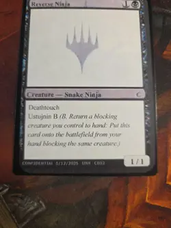 REVERSE NINJA!! Unknown Event Playtest Card MTG Gencon 2025 Rare Magic - Image 2