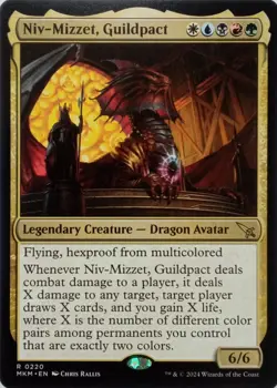 0220 NIV-MIZZET, GUILDPACT RARE MURDERS AT KARLOV MANOR MTG CARD - Image 1