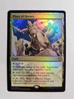 Plaza of Heroes #252 Foil NM Dominaria United MTG - Image 1