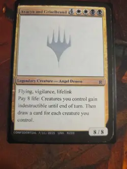 Avacyn And Griselbrand! Unknown Event Playtest Card MTG Gencon 2025 Rare Magic - Image 3