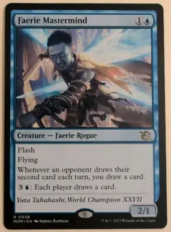 MTG Faerie Mastermind MOM - Image 1