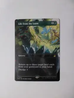 MtG Ravnica Remaste Anime Borderless Life From the Loam M/NM Free Ship VCT123849 - Image 1