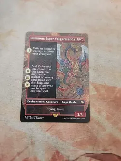 Summon: Esper Valigarmanda Borderless Commander Final Fantasy MTG NM - Image 1