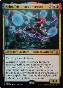 0214 KYLOX, VISIONARY INVENTOR RARE MURDERS AT KARLOV MANOR MTG CARD - Image 1