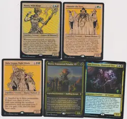 5x ALL RARES FROM COMMANDER CARDS MAGIC MTG N-MINT FOILS & SHOWCASE, LEGENDARY4 - Image 1