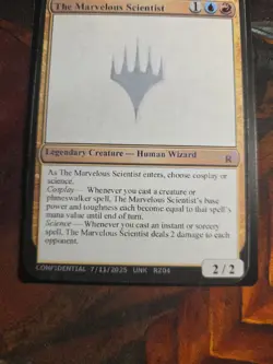 The Marvelous ScientistUnknown Event Playtest Card MTG Gencon 2025 Rare Magic - Image 4