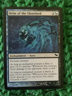 MTG Magic the Gathering Helm of the Ghastlord Shadowmoor - Image 1