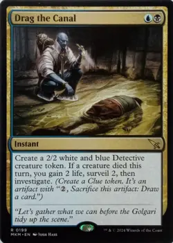 0199 DRAG THE CANAL RARE MURDERS AT KARLOV MANOR MTG CARD - Image 1