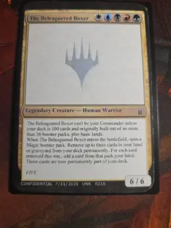 The Beleaguered Boxer Unknown Event Playtest Card MTG Gencon 2025 Rare Magic - Image 3