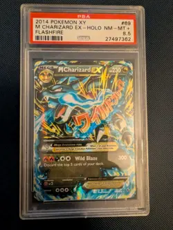 2014 POKEMON XY FLASHFIRE #69 M CHARIZARD EX PSA 8.5 - Image 1