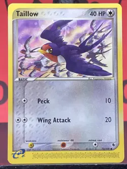 Taillow 72/109 Ruby & Sapphire Pokemon TCG Regular Common 2003 NM - Image 3