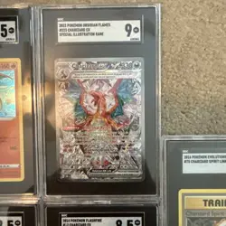 POKEMON BLACK STAR PROMOS #SWSH075 SPECIAL DELIVERY CHARIZARD SGC 9.5 Extras - Image 5