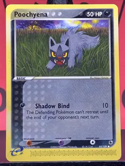 Poochyena 65/109 Ruby and Sapphire Pokemon TCG Regular Common 2003 NM - Image 3