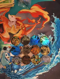 Lot of 12x Official Pokemon TCG Coins (No Duplicates) - Image 1