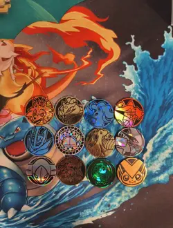 Lot of 12x Official Pokemon TCG Coins (No Duplicates) - Image 1