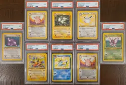 Lot of PSA Graded Pokemon 1st Edition Vintage Jungle Fossil Mint NM Full Art... - Image 3
