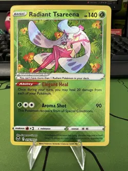 Pokemon TCG - Radiant Tsareena 16/195 - Silver Tempest - Radiant Rare Holo MINT - Image 1