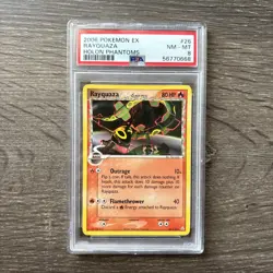 PSA 8 NM-MT Pokemon Rayquaza 26/110 EX Holon Phantoms Non Holo Delta Species - Image 1