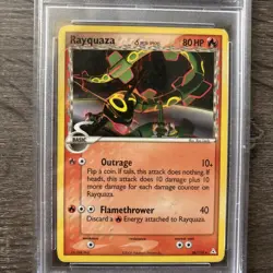 PSA 8 NM-MT Pokemon Rayquaza 26/110 EX Holon Phantoms Non Holo Delta Species - Image 3