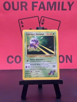 Sabrina's Venonat 96/132 Gym Heroes WOTC Pokemon TCG Regular Common 1999 LP - Image 1