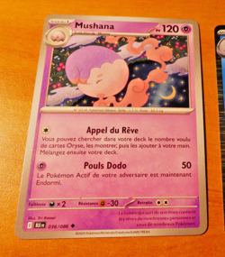 POKEMON FOUDRE NOIRE CARD CARTE MUSHANA 036/086 BLK EV10.5 FR MINT 2025 - Image 1