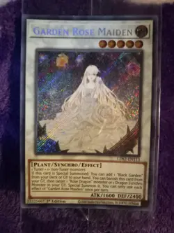Garden Rose Maiden LDS2 Secret Sealed LP Yugioh - Image 2