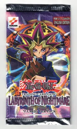 YUGIOH LABYRINTH OF NIGHTMARE BOOSTER PACK FACTORY SEALED ENGLISH CLEAN PERFECT - Image 1