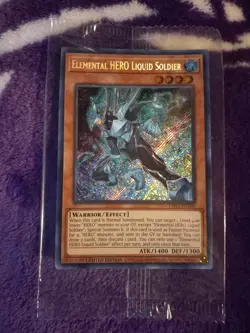 Elemental HERO Liquid Soldier LDS3 Secret Sealed Yugioh - Image 2