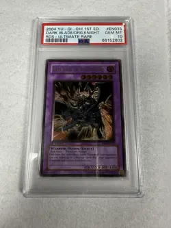 YuGiOh Card RDS-EN035 -DARK BLADE THE DRAGON KNIGHT ultimate 1st Ed PSA 10 - Image 1