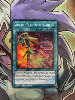 LD10-EN021 Volcanic Blaze Accelerator Super Rare 1st Edition NM Yugioh Card - Image 1