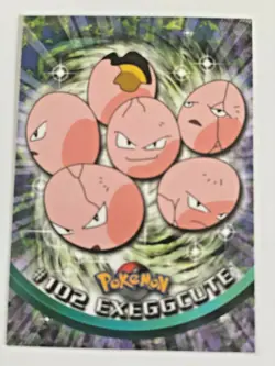 Exeggcute Pokemon Topps TV Animation Edition #102 1998 NEW Rare Card - Image 1