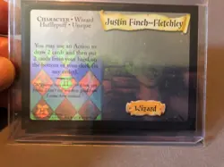 chamber of secrets tcg holo foil card justin finch fletchley - Image 1