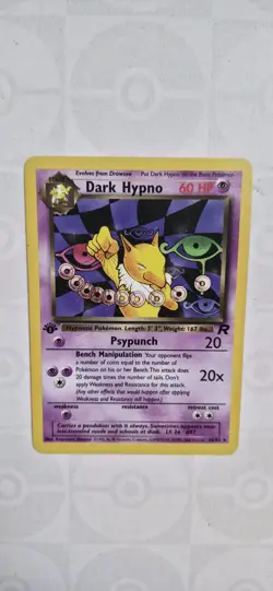 Pokemon tcg-Dark Hypno 1st Edition - Team Rocket - Rare non Holo Card 9/82 LP - Image 3