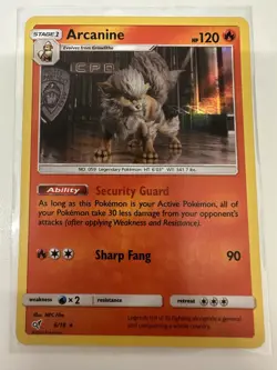 Arcanine 6/18 2019 Detective Pikachu Pokemon Card TCG Holo Promo Exclusive - NM - Image 1