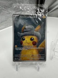 Pikachu With Grey Felt Hat 085 Promo Card Pokemon Van Gogh Museum, Sealed - Image 1