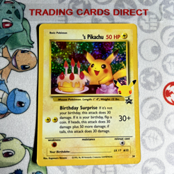 Birthday Pikachu 24 Holo Rare Celebrations Pokemon Card - Image 1