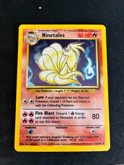 Ninetales - 012/102 Base Set Holo Wotc Pokemon Card - Lightly Played - Image 1