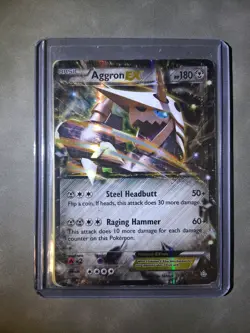 Pokemon TCG Aggron EX Primal Clash Holo Ultra Rare Card 93/160 XY NM - Image 1