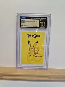 CGC 10 Pristine Pikachu Old Maid Playing Cards 2019 Japanese Pokemon Card - Image 1