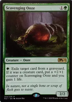 204/274 SCAVENGING OOZE RARE CORE SET 2021 MTG CARD - Image 1