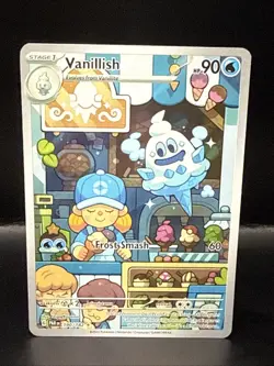 Pokemon TCG Vanillish Paradox Rift 190/182 Full Art Illustration Rare Card - Image 1